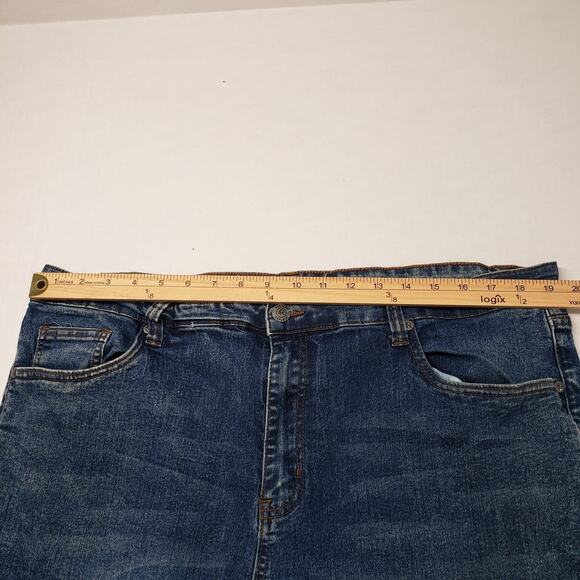 Refinery Republic Jeans Mens 40x32 (Actual 40x30) Blue Denim Slim Leg Stone Wash - Picture 5 of 16